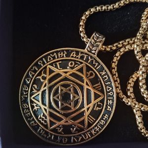 Large Solomon Seal Six-pointed Star, 12 Constellation Tailsman for Prosperity.